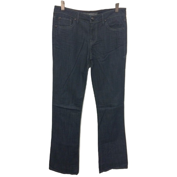 New Womens Size 29 29x35 Level 99 Anthropologie Blue Boot Cut Denim Jeans - Picture 1 of 2